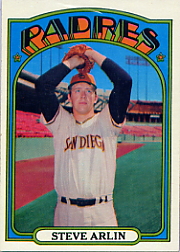 1972 Topps Baseball Cards      078      Steve Arlin RC